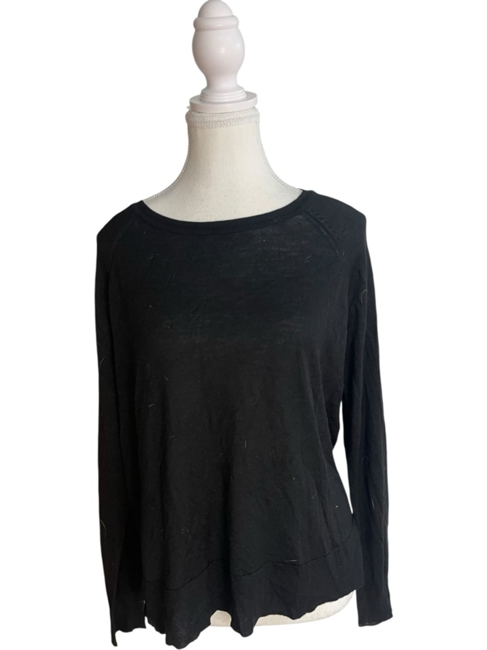 Zara Fine Knit Sweater Black